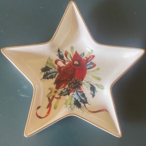 Lenox White Star-Shaped Bowl